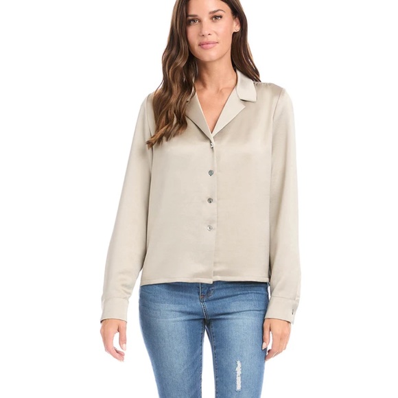 Karen Kane “Long Sleeve Button-Up Shirt
$158.00 size L new with tag - Picture 2 of 9